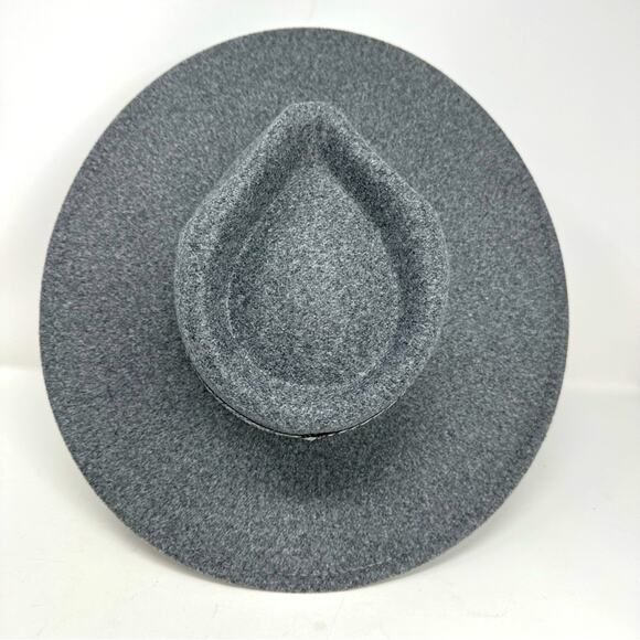 Fadivo Felted Style WIDE BRIM Buckaroo Hat - GREY - Picture 5 of 7